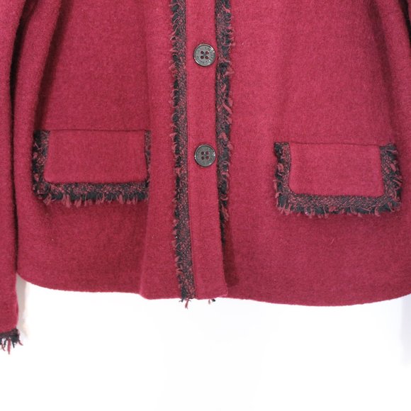 KARL LAGERFELD PARIS Wool Jacket Button Up - Picture 2 of 7